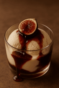 receita Sorvete de Baunilha com Calda de Figo e Mel - Sobremesa Sensual